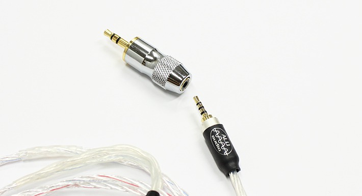 Female 2.5mm to 3.5mm Adapter Plug（ALO audio）｜ミックスウェーブ［Mixwave］ 変換プラグ2.5mm  4極端子対応
